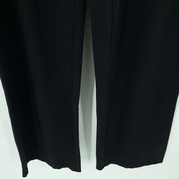 Diane Von Furstenberg Gavin Pants Wide Leg Stretch Ponte Mid-Rise 6 Black - Picture 8 of 16